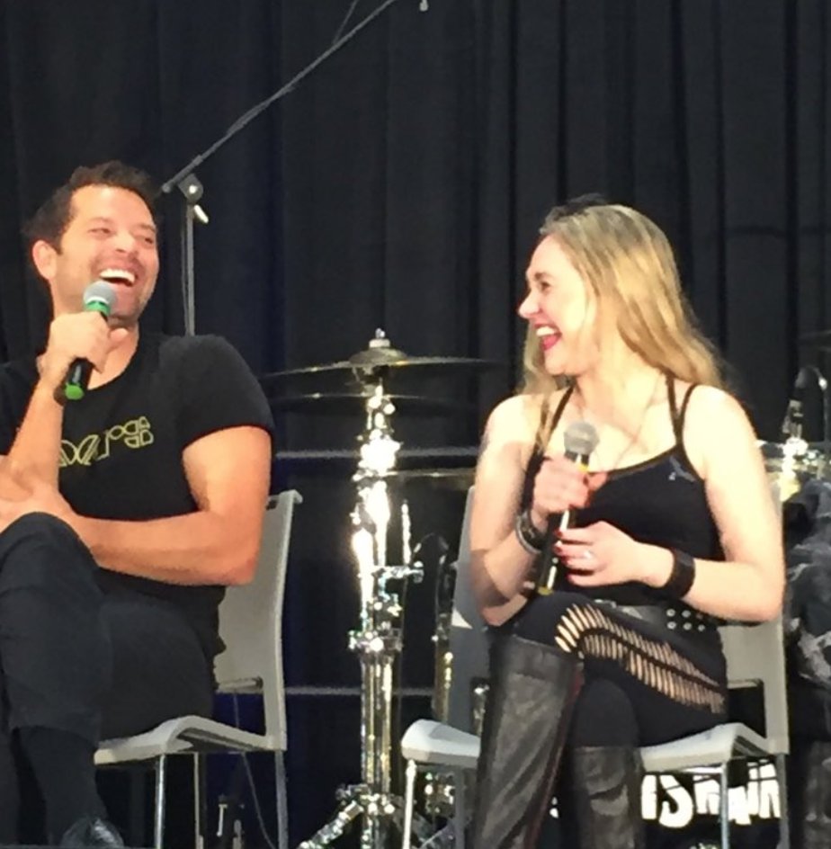 Love how in most every photo I find of us we're laughing wholeheartedly. Happy Birthday <a href="/mishacollins/">Misha Collins</a>! So grateful to get to witness the immense good you do in this world &amp; grateful for the joy you bring so many! Wishing you a truly wonderful year ahead!!