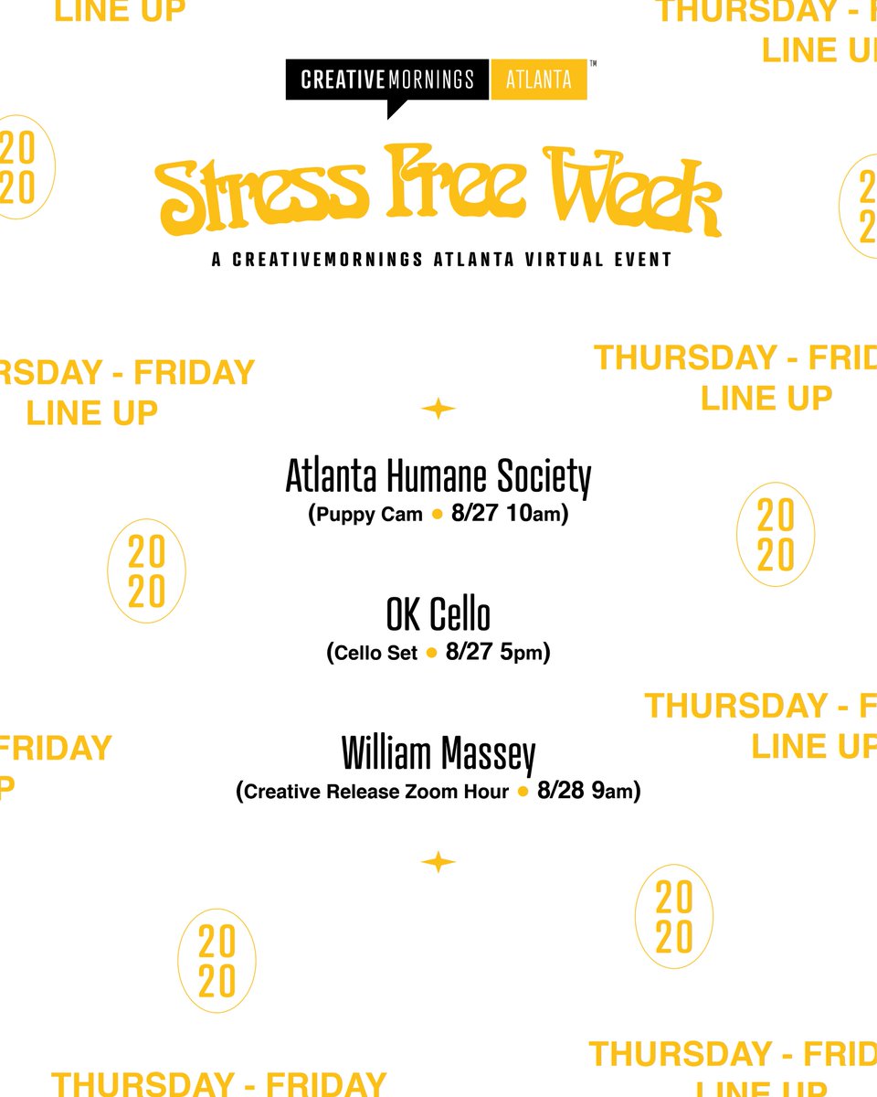 Atlanta_CM's tweet image. This month&apos;s theme might be #CMStress, but no {extra} worries around here. We invited our incredibly talented #Atlanta_CM community to lead a chill line-up of daily Instagram LIVE sessions for #CMStressFreeWeek. Check it out and plan to tune in to @Atlanta_CM IG next week!