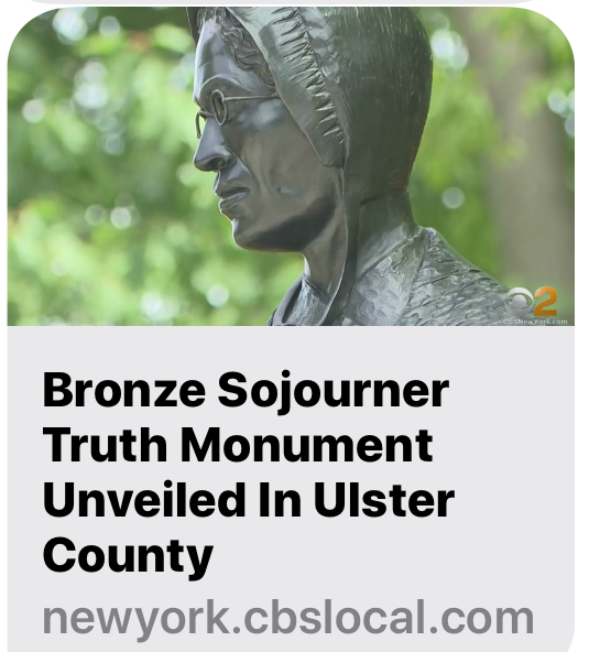 MAFfoundry's tweet photo. Sojourner Truth Sculpture Installed - https://t.co/d3ACHOfY80 #sojournertruth #bronze #casting #lostwaxprocess #sculpture #modernartfoundry #foundry #artist #vinniebagwell #sculpturehousecasting #monuments #tenacity #votingrights https://t.co/xyvK8wenlU