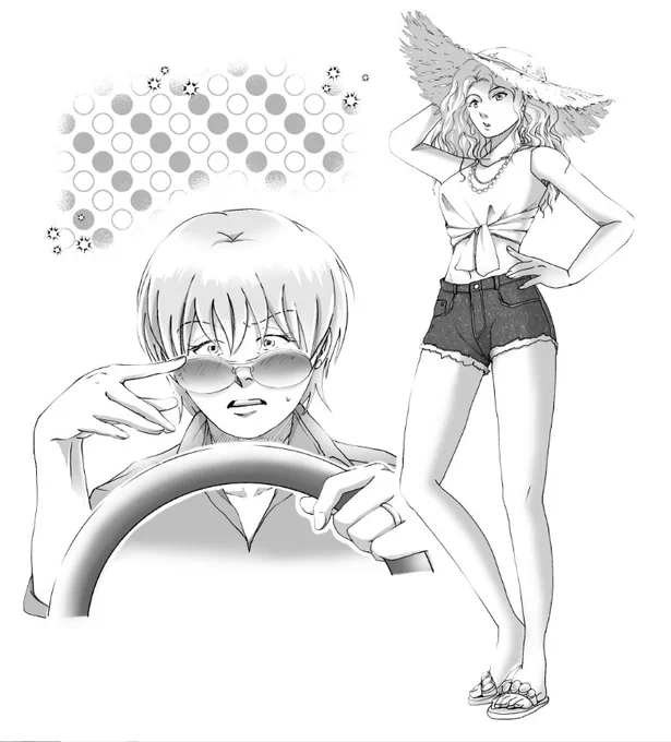 Kim/Kerry at the medical school AU!
It's based on my fic where Kerry, a professor of emergency medicine, and Kim, a medical student, meet and take a road trip by chance.

元ネタは「妄想ラビリンス -大学教授編-」より
#ER #KerryWeaver #KimLegaspi 