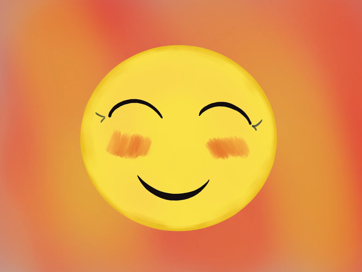 dali_cali's tweet photo. Day 4 of #FavoriteThingsdrawingchallenge 
I don't really have a favourite Emoji, but according to my phone, this is the one I use most often. https://t.co/8i096JkrUz