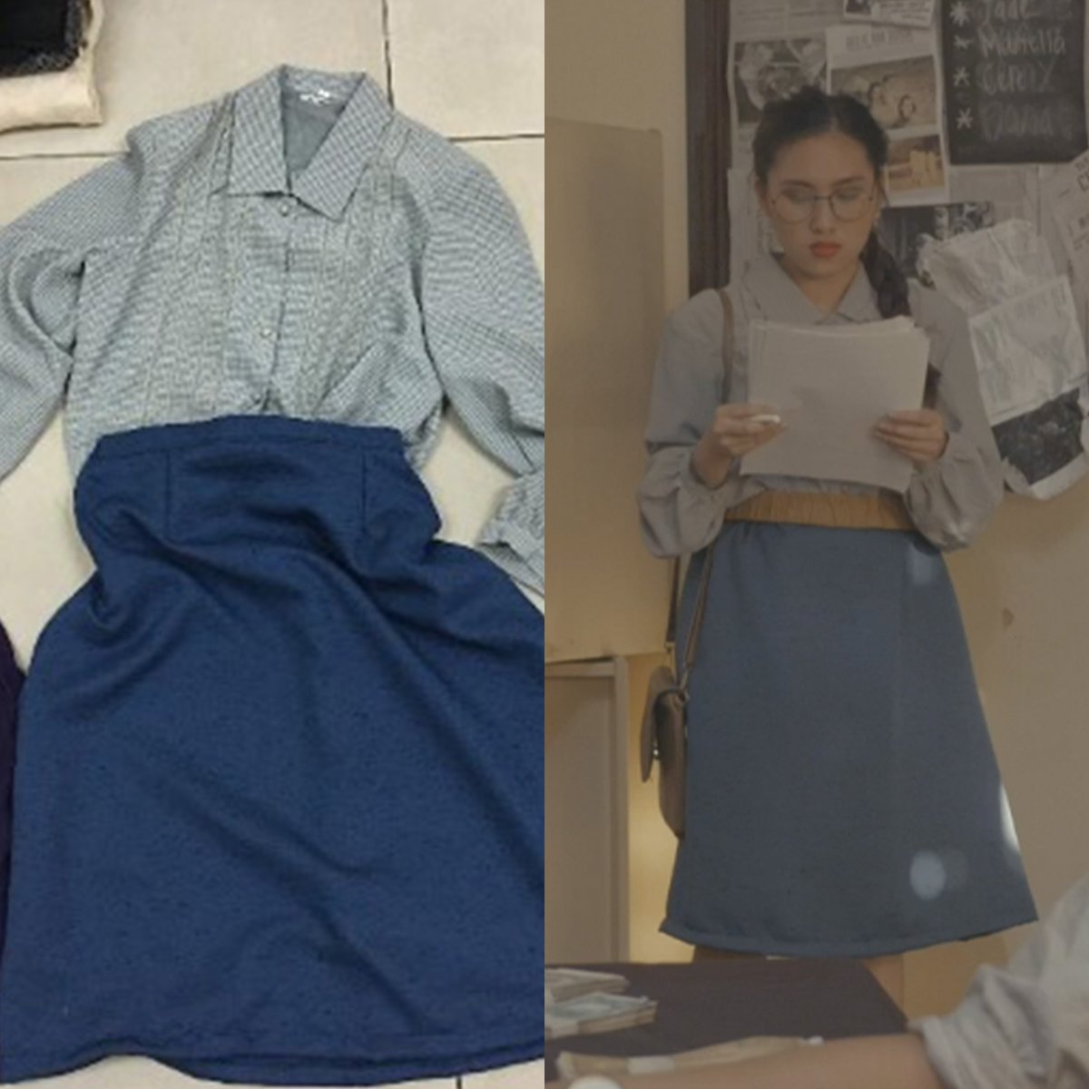 fytwmbaf's tweet photo. Can't get enough of Via's style? Or wanting to get dibs on Jade's wardrobe? Check out the outfits used in GOLDEN—which were all sourced from thrift shops! 🤩 https://t.co/NOTKVscdYP