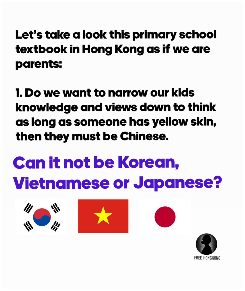AngelChan852's tweet photo. 1/2 Let’s take a look this primary school textbook in Hong Kong as if we are parents....

#brainwash #Education #HongKong https://t.co/zweeOFapSR