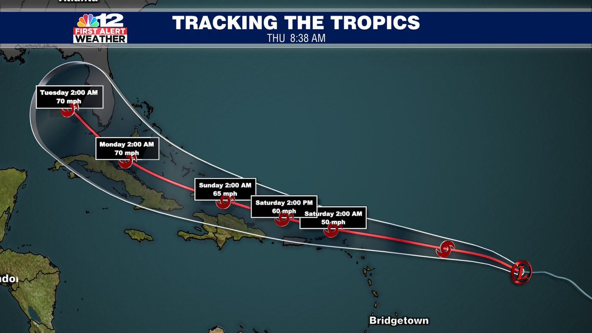 WeatherAF's tweet image. TWO potential Tropical Storms could form today, and both could impact the United States.
Our post is active and we'll be keeping it up-to-date!
nbc12.com/2020/08/20/two…