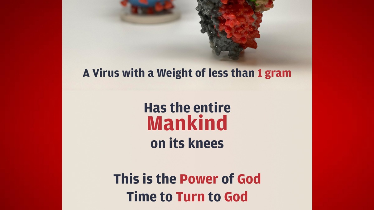 #COVID19Lessons
Corona Virus has shown mankind its place in entire universe. Scientific advancements and technological progress, yet a tiny virus created ruckus in the whole world. Turn to 
The Creator before your return to Him.
@SyedAzhars 
@faisalnadeem93