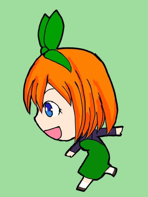 ガインさんがTwitterに投稿した中野四葉(五等分の花嫁)のイラスト。