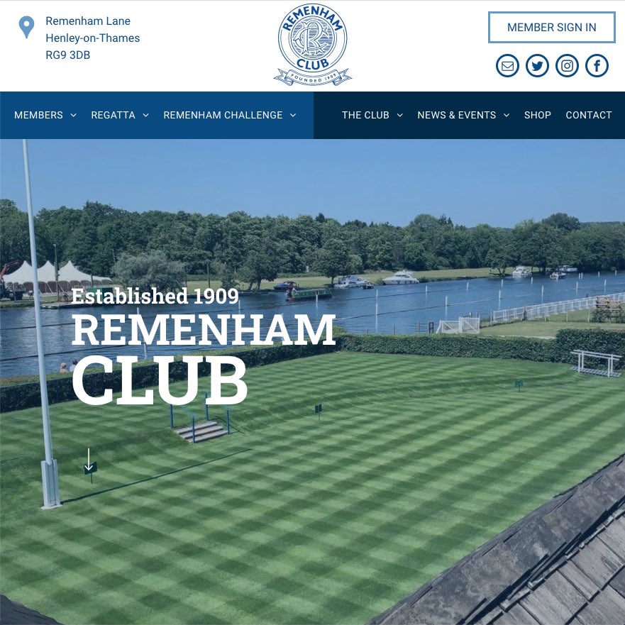 PMGettingItDone's tweet image. 🚣🏻‍♂️ We created an online membership system for Remenham Club last year and this has now been complimented by a modern responsive website. Let’s hope they get back on the water soon! 
#rowing #thames #riverthames #henley #regatta #rowinglife #website #ux #websitedesign