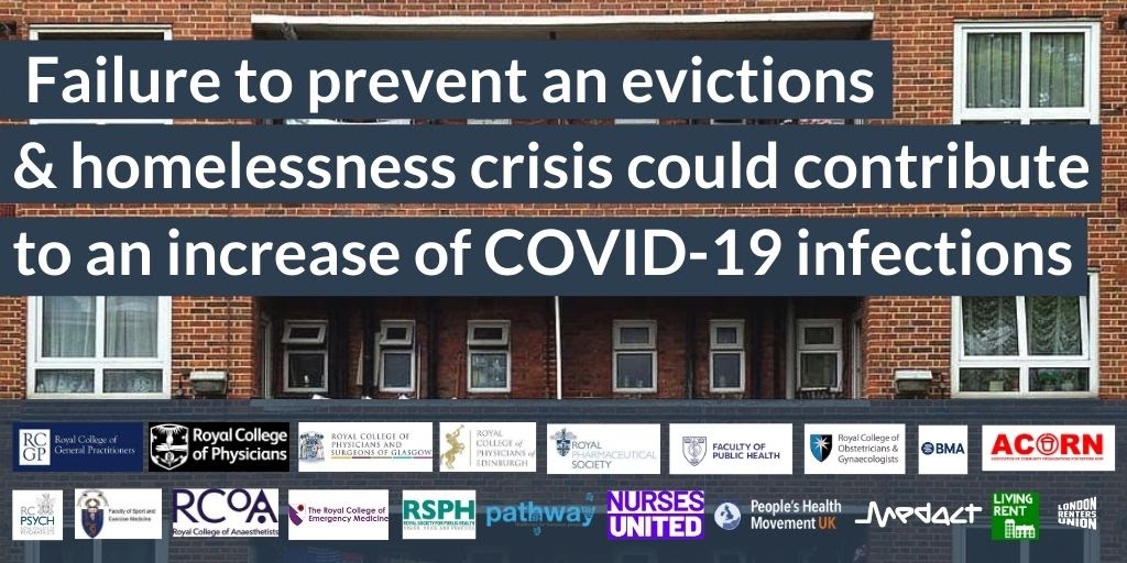 The  @guardian have also covered our letter to the government & Medact member and Epidemiologist  @methodsmandan was quoted warning that “the gap in government’s policy to protect renters increases the public health risk”  the full article now:  https://www.theguardian.com/world/2020/aug/20/end-of-eviction-ban-in-england-and-wales-could-cause-covid-surge