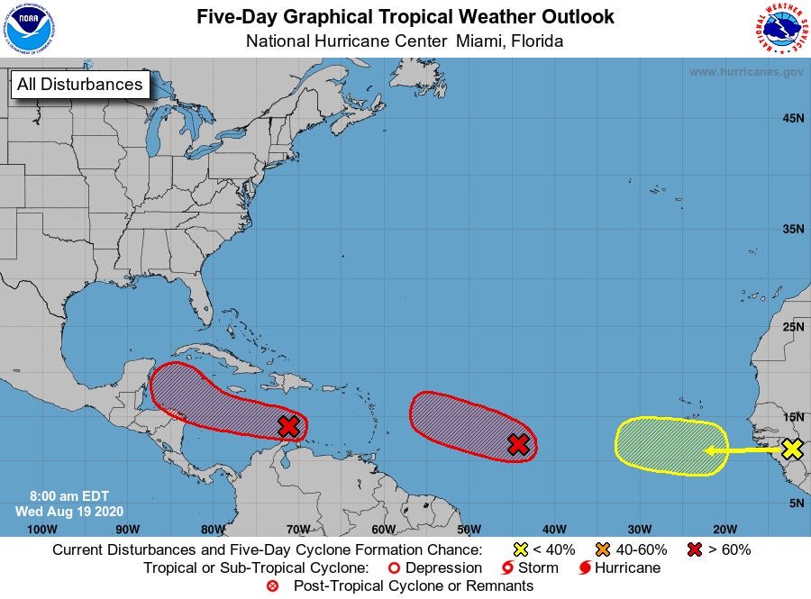 amelialedford2's tweet photo. Floridians: *not phased by anything*

2020: lets unleash 3 possible hurricanes and send them straight towards Florida https://t.co/0LfpZXnFNw