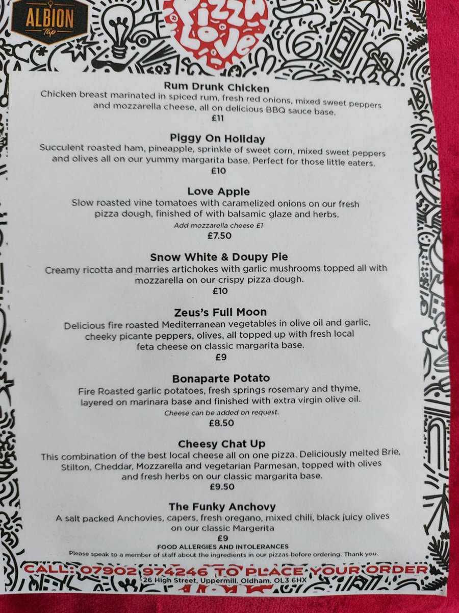 albion_tap's tweet photo. We are pleased to anounce that 'Pizza Love' is coming to Albion Tap Monday to Thursday, eat in or take away order at the bar and have a drink while you wait 😀 menus will be on tables and I promise you havent tasted Pizza till you've tried Pizza Love 😉 😋 https://t.co/kVx3WUo11R