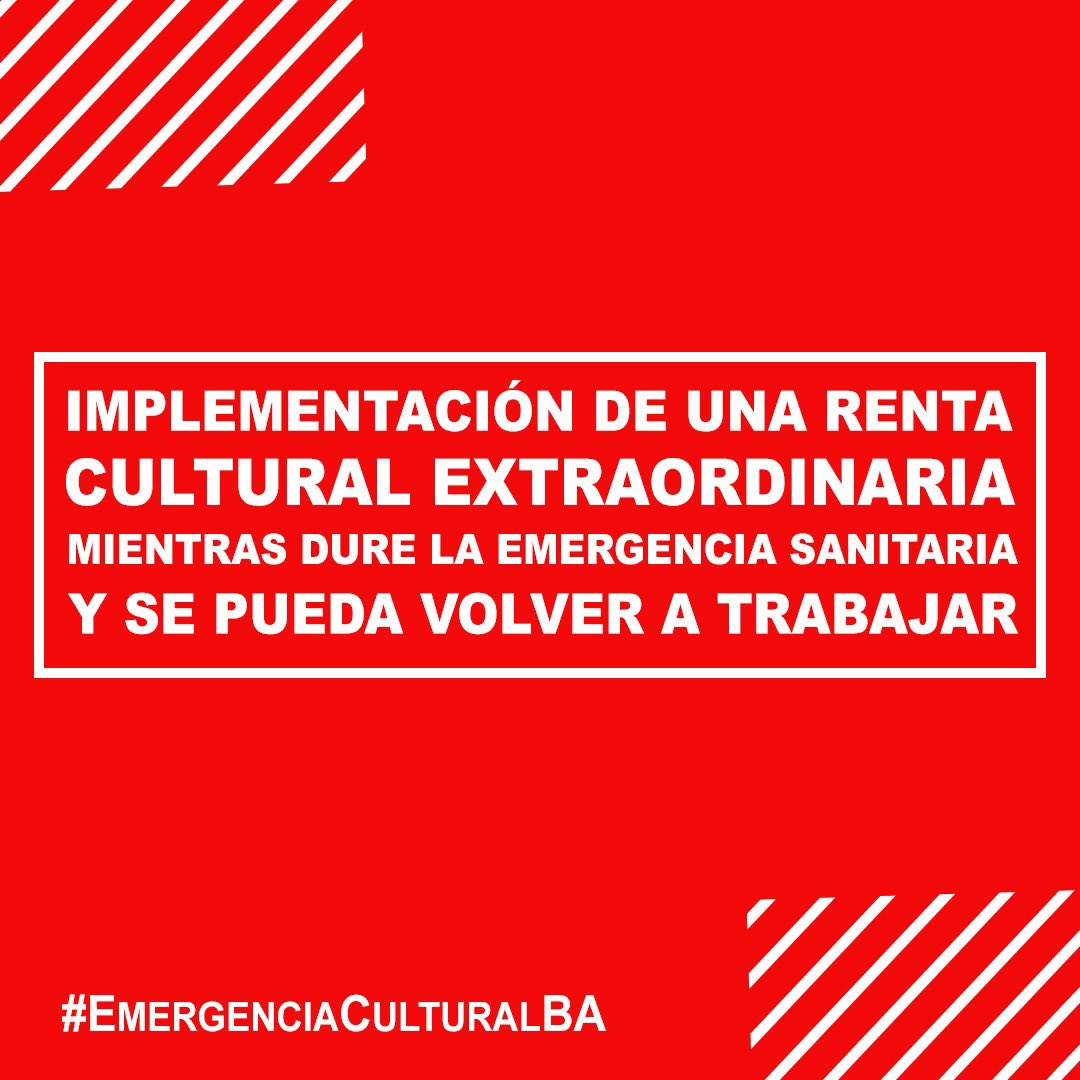 #EmergenciaCulturalBA