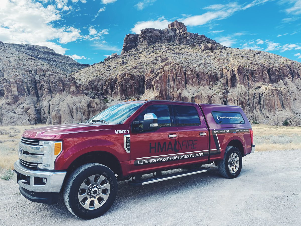 PyroHMA's tweet photo. Road Trip Wrap Up: 2,062 miles, 7 states, 3 time zones, climb to 9600 ft elevation (then down &amp; up), 1 near tornado. It was a good week meeting firefighters across the Midwest &amp; West, talking UHP, and taking in the scenery. #firefighter #firetruck https://t.co/pfXGkHR8Tq