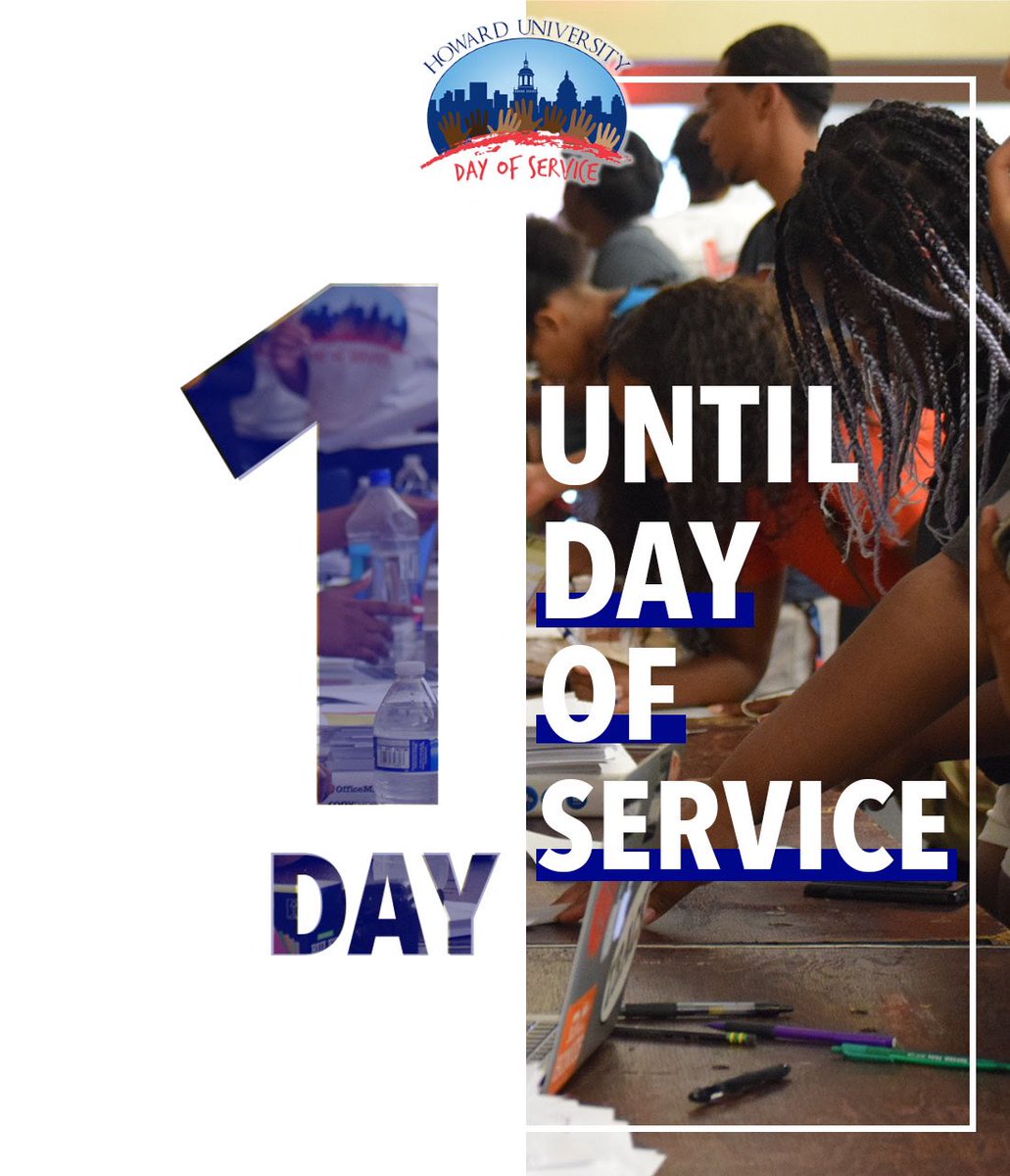 hu_dayofservice's tweet photo. 💫ONE MORE DAY💫 #HUDOS2020 is almost here! Service never stops, and we can’t wait to continue virtually with you all. More information coming soon ✊🏾 #BisonServe #WeAreWorthFightingFor https://t.co/KsZs2GPam8
