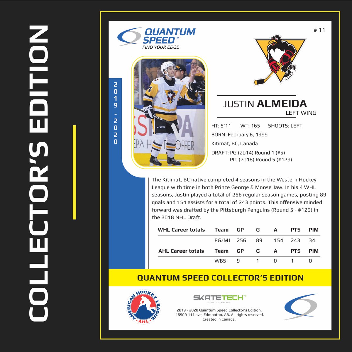 quantumspeed's tweet photo. Quantum Speed Collector’s Edition
.
Justin Almeida - Wilkes-Barre / Scranton Penguins (AHL)
.
.
.
.
.
#quantumspeed #proskate #skatingsuccess #skatetech #onlinecourses #hockey #sharpenyoursaw #championsjourney #findyouredge #athlete #nextlevel #limitless #innerchampion https://t.co/ykBqHULWMC