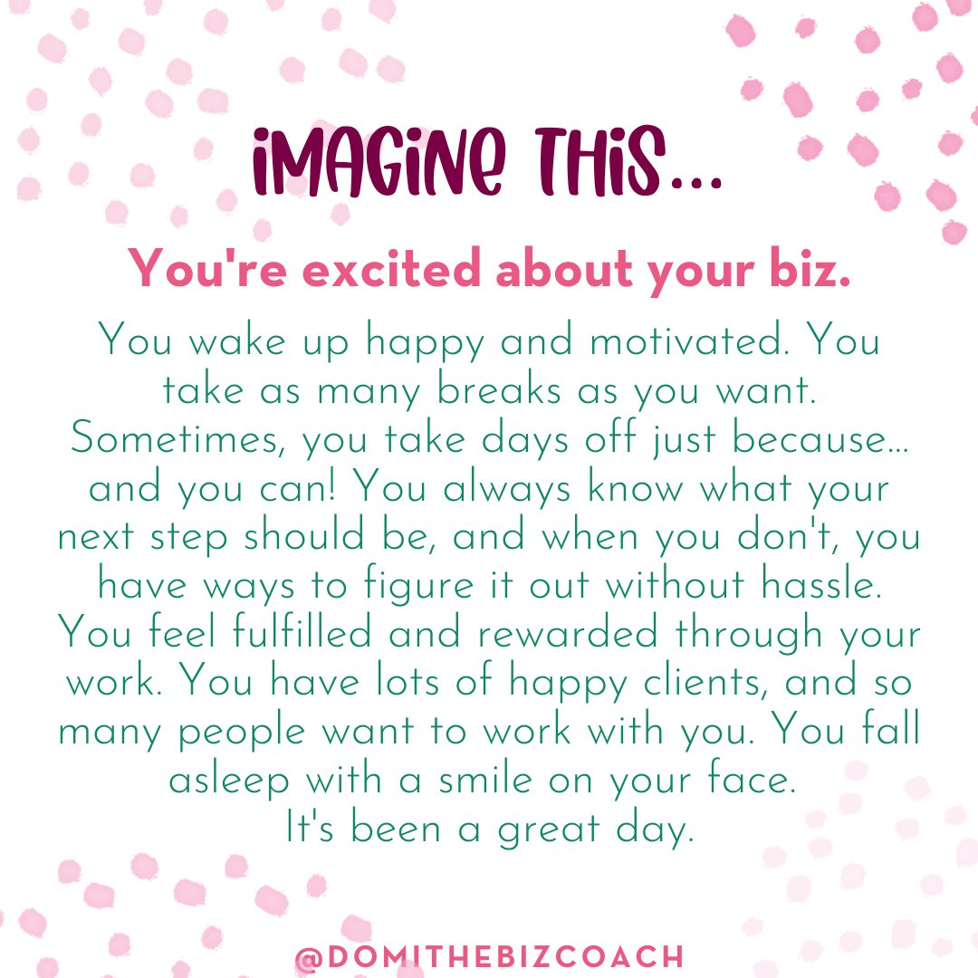 authenticdomi's tweet image. Once you go through the #OvercomeOverwhelm Coaching Program with me, you&apos;ll have clear visions. Clear goals. Clear steps to get there. And clear ways to handle the roadblocks you run into.⁠
⁠
Get more info here &amp;gt; l8r.it/5fR5

#Entrepreneurship #WritingCommunity