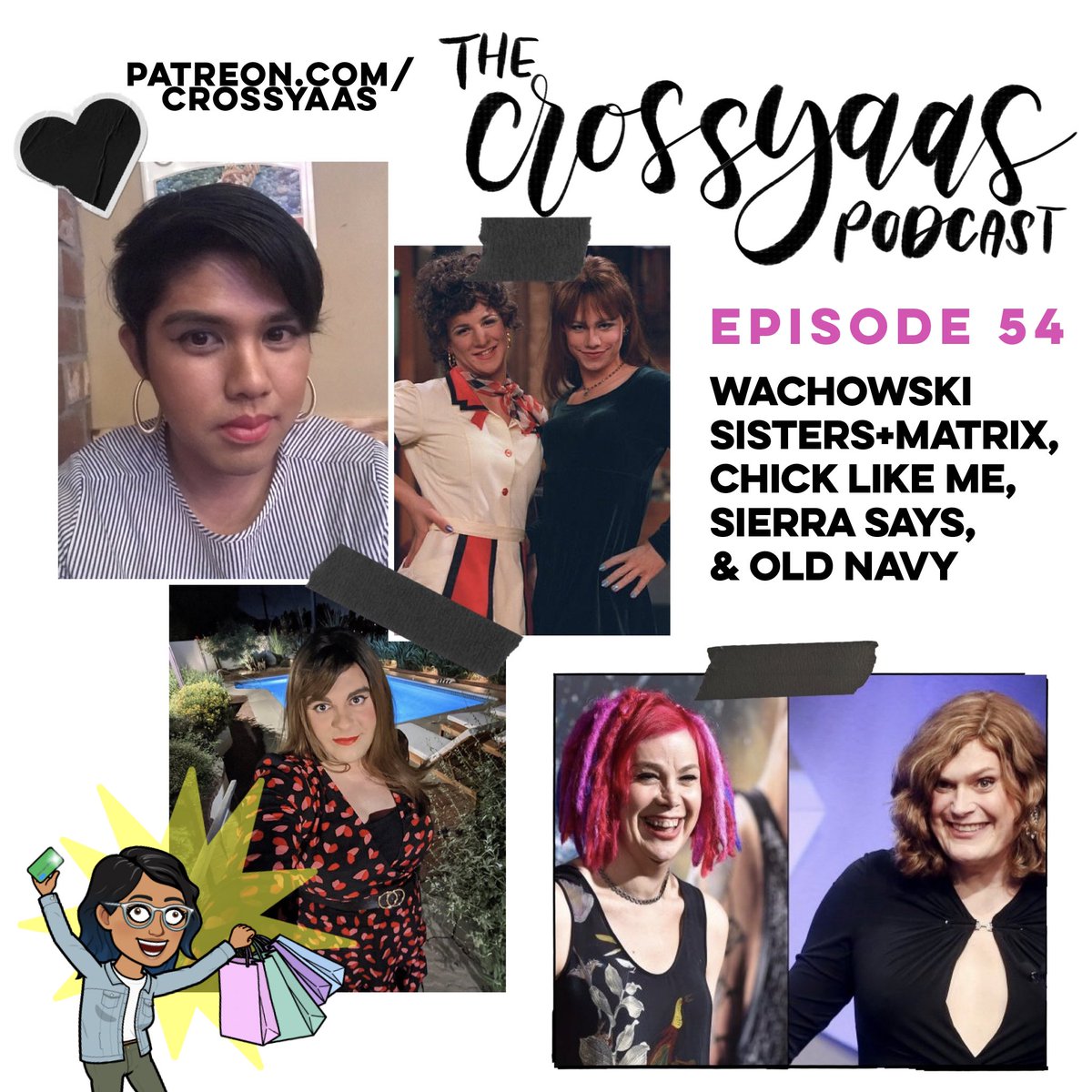 Episode 54! Its out now!!!
#crossdresser #crossdressing #chicklikeme #wachowski #trans #sierrasays #TransIsBeautiful #podcaster #podpeeps #xdress #xdressing #trans #crossdressingpodcast #crossdresserpodcast