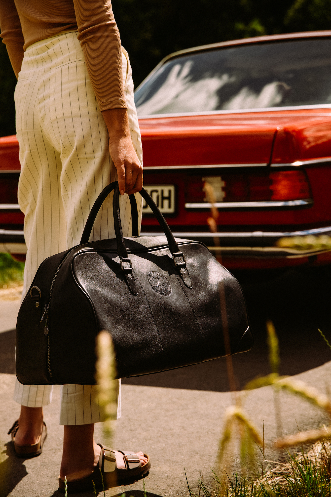 mercedes benz duffle bag