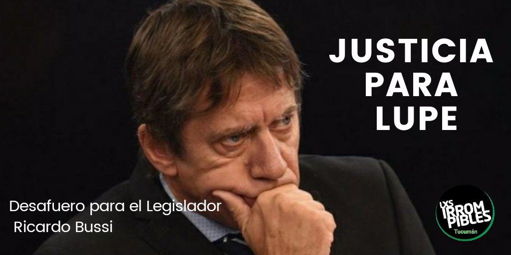 L0L01964's tweet photo. Es insostenible que nuestra Legislatura siga teniendo a Ricardo Bussi.

La víctima de abuso sexual, siguió  recibiendo  amenazas después  de denunciarlo.

#DesafueroaBussi 
#JusticiaparaLupe https://t.co/veyIiWt1Q3