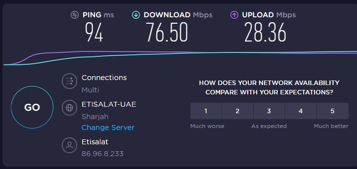 raj_kanda's tweet photo. @etisalat @Etisalat_Care @hdowidar Every week the same. Paying for 500MBPS download 200MBPS Upload as I get less than 1/5 #poorservice why do keep having the same issue again and again https://t.co/4cB4yNXIAi