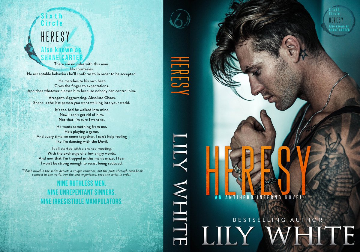 == COVER BLAST ==

Heresy by <a href="/lilywhitebooks/">Lily White - Author</a>

#HeresyCoverReveal #LilyWhite
#AntiheroInferno #ComingSoon #RomanticSuspense

Releasing 9/23

#Goodreads goodreads.com/book/show/5443…

#WinMe facebook.com/authorlilywhit…

Hosted by <a href="/TheNextStepPR/">The Next Step PR</a>
