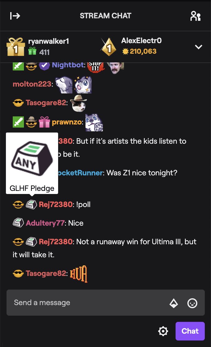 5/ During the 73 days that  #glhfplege v1.0 was active, 200K+ people signed it More than 1% of Twitch's daily active users unlocked our badge  The AnyKey was adopted as a symbol of inclusion, but our pledge system was not prepared for the success 