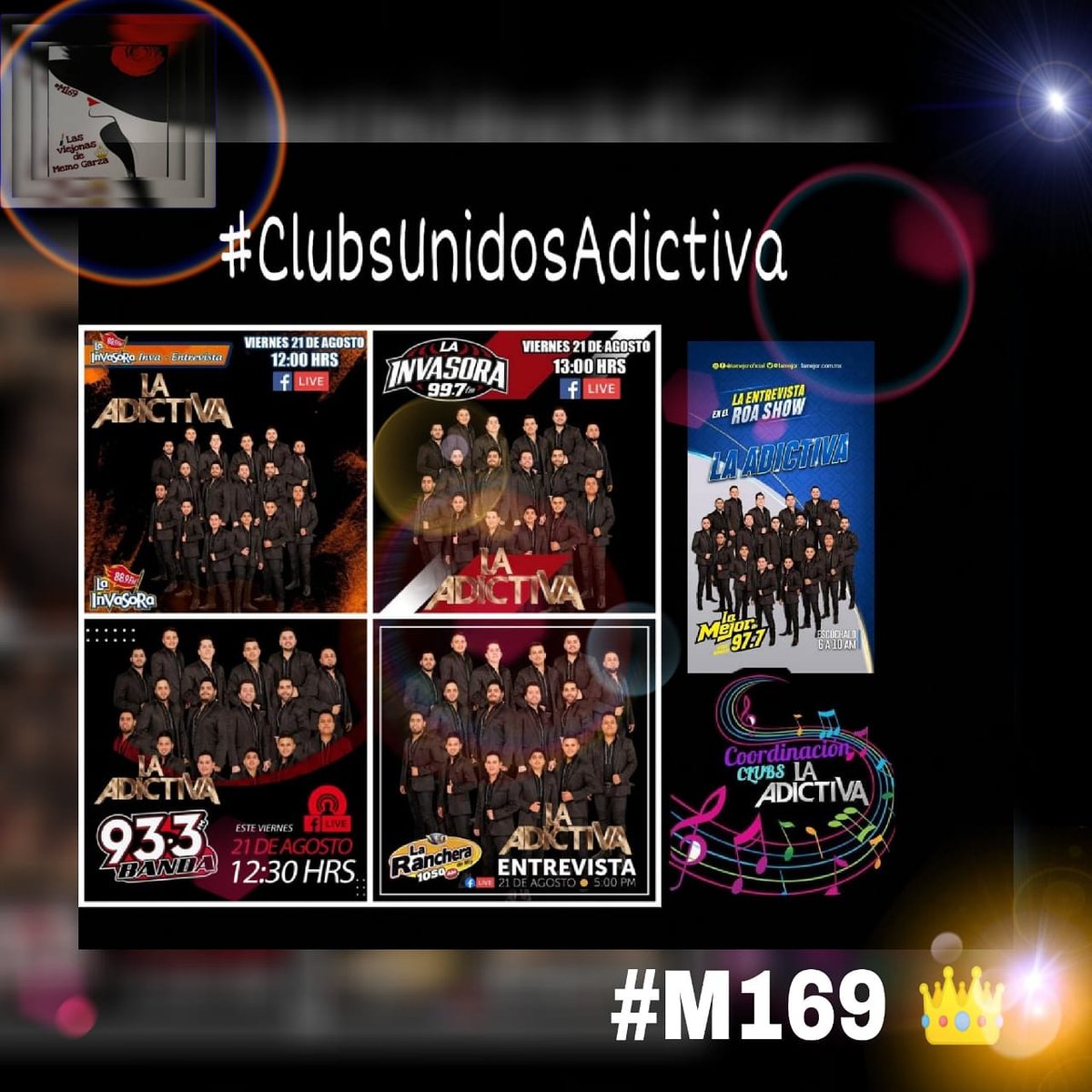 promosvimg's tweet photo. 🎉Fans de
@adictivaoficial no se pierdan las entrevistas en estas estaciones de radio
Pendientes!
#LaInvasora88.9FM
#LaInvasora99.7FM
#Banda93.3
#LaRancheraDeMonterrey
#LaMejor
@CoordiAdictiva
#PorSiempreYParaSiempreContigoConsen
@ViejonasMemoG https://t.co/RgmUn2VwJj