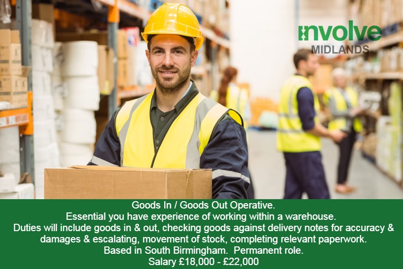 LtdInvolve's tweet image. "NEW VACANCY"

Please call Victoria for further information on 01902 925960.

#goodsin #goodsout #warehouse #stores #warehousejobs
#permanentrecruitment #permanentstaffing
#getinvolved #involverecruitment