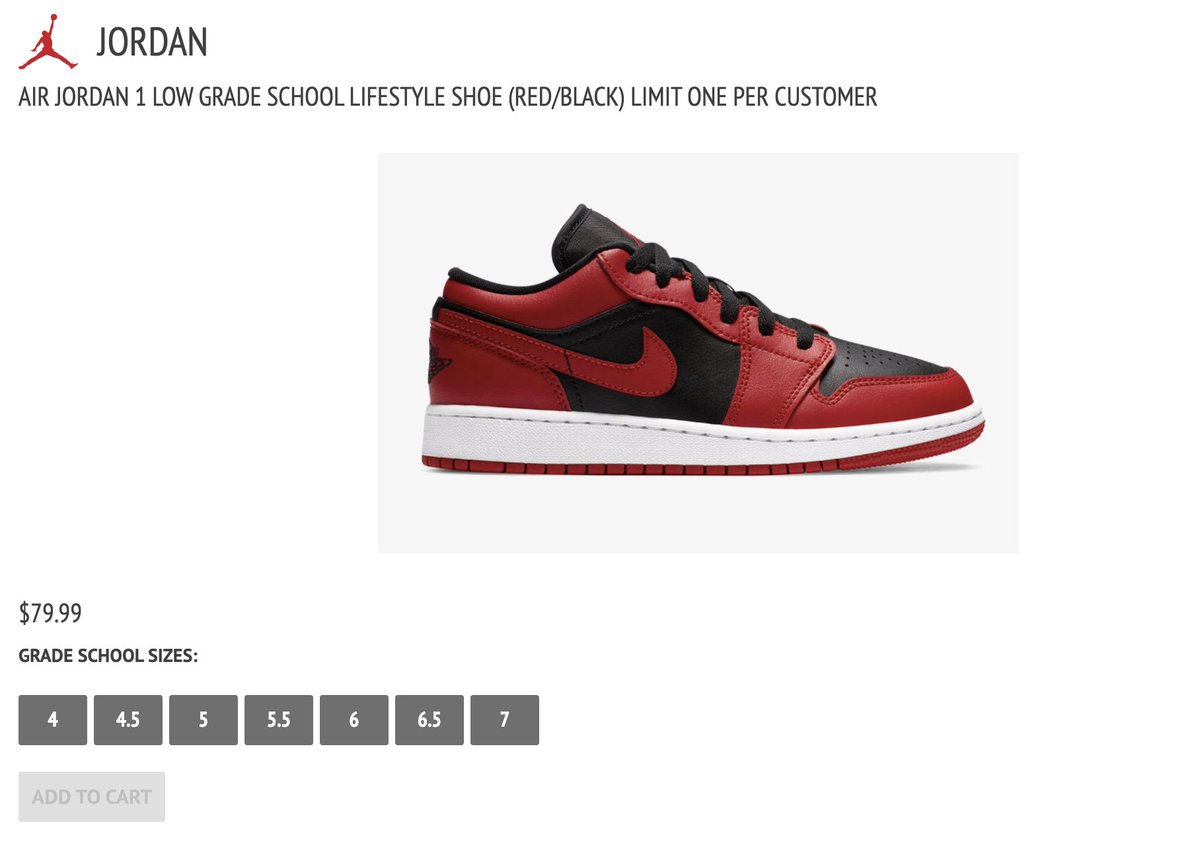 Sole Retriever در توییتر Restock Air Jordan 1 Low Reverse Bred Gs Disclaimer It S Shoepalace T Co Eclnu6kcs2 Sole Retriever در توییتر Restock Air Jordan 1 Low Reverse Bred Gs Disclaimer It S Shoepalace T Co Eclnu6kcs2