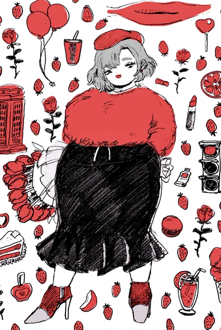 #これを見た人は赤色の入った画像を貼れ 
RED???❤️ 