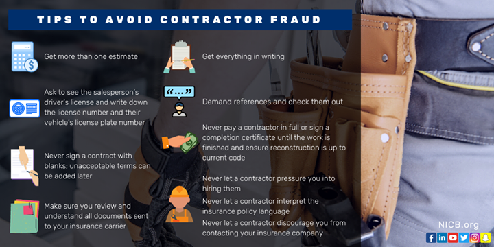 insurancecrime's tweet photo. #Iowans face an uphill battle after the #Derecho and for a corrupt #contractor, it's the perfect time to take advantage. Know the signs, follow these tips & #share with your community to stop #ContractorFraud in it's tracks. #DisasterTips #TeamIowa https://t.co/wuWqrtDcdf https://t.co/Cf2ufKOhlD