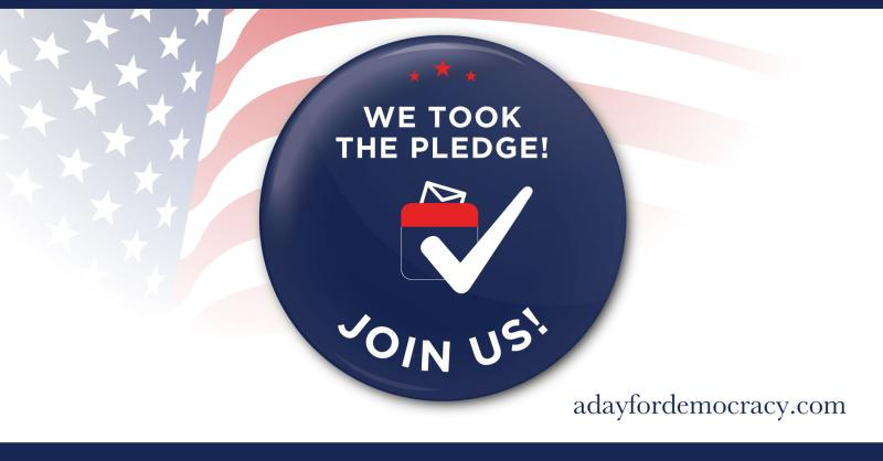 andy_freed's tweet photo. Decisions are made by those who show up.  We're working to meet our goal of 100% voter registration and participation here at VIrtual and are proud to have joined companies nationwide in the A Day for Democracy pledge.  #NotJustaPromise #aDayforDemocracy #signthepledge https://t.co/1hWkm6kaD7