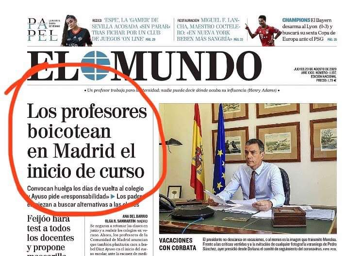 hector_herreras's tweet photo. Si BOICOTEAR significa reivindicar medidas que garanticen entornos de aprendizaje seguros a nivel sanitario frente al COVID-19, todo el colectivo docente estará en pie para "BOICOTEAR EL INICIO DE CURSO" hasta que se consiga. NO ES POLÍTICA NI SON MENTIRAS, ES SALUD Y SOLIDARIDAD https://t.co/NrWQn4VtSh