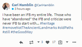 weecalvin1509's tweet image. This stuff is as meaningless as her husband's sermons. The IFB can hardly define itself. What constitutes IFB doctrine in one IFB church could be rejected in another 5 minutes up the road. Who gets to define if Spurgeon was IFB? #FluffStuff #oldpaths #AskTheEvangelistsMissus