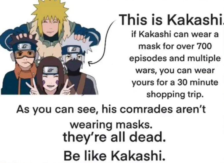 Why Naruto's Kakashi Always Wears a Mask