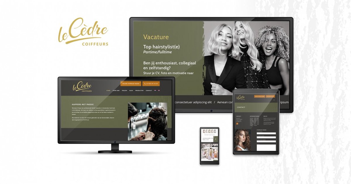 Le Cèdre Coiffeurs

Gewoon wauw. Wat een gave klus om te doen en deze laat ook perfect zien wat wij bedoelen met totaalconcepten. Le Cèdre Coif

studioviv.nl/le-cedre-coiff…

#belettering #design #drukwerk #gevelbelettering #salonweb #webdesign #websiteontwerp #Nieuws