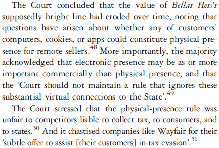 4/ What was meant to be a convenient and clear physical-presence threshold had become vague and unfair as internet commerce grew. https://bit.ly/2YjXidB&nbsp;