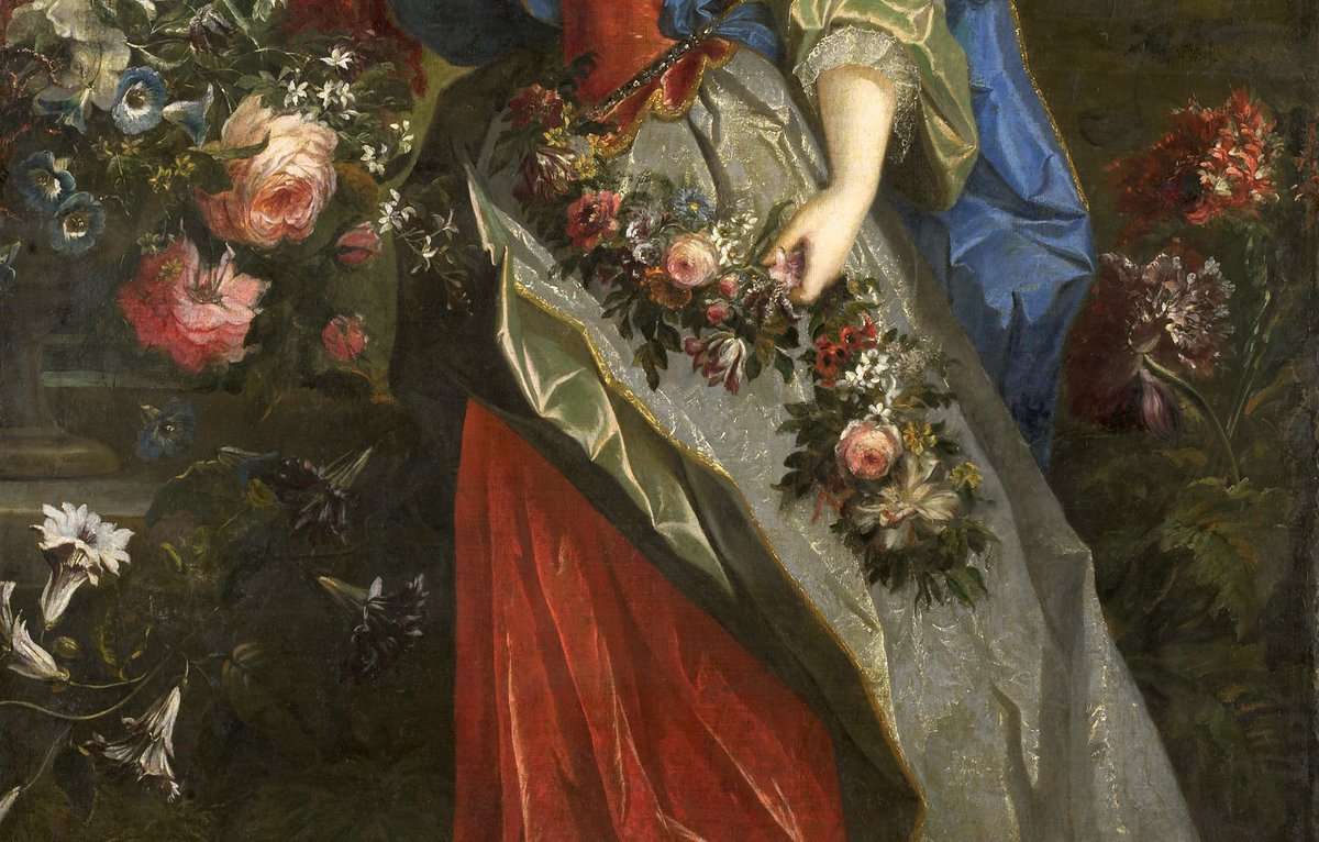 OldPortraiture's tweet photo. Born #OnThisDay in 1695: #MarieLouiseÉlisabethdOrléans (1695-1719), Duchess of Berry, daughter of Duke #PhilippeII
Presumed portrait as Flora by school of #NicolasdeLargillière (1656-1746), 18th Century
#Bourbon #BourbonOrléans https://t.co/YR2ENI69ot