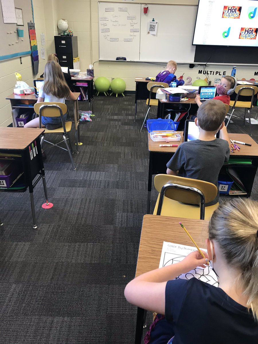 dresmack3rd's tweet photo. Today we practiced math rotations! We had our digital station and our hot topics station. It’s great to be back in school with these awesome students! ❤️ #welovemath #mathworkshop #weareallmathematicians https://t.co/vhpyYldarW