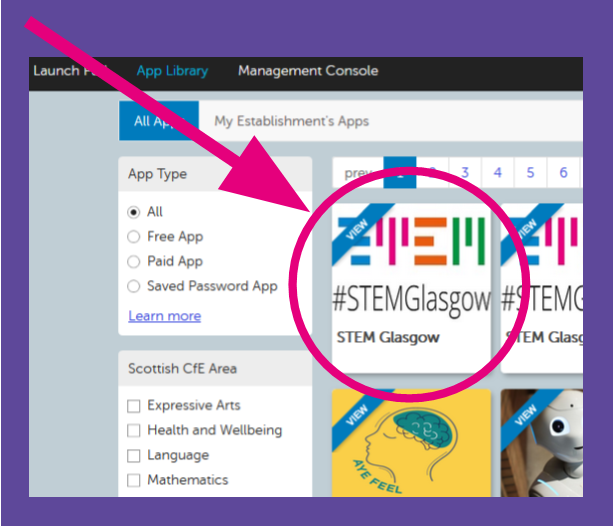 STEMglasgow's tweet photo. 📢We now have a @GlowScot tile! Add the #STEMGlasgow tile to your launchpad for quick access to the website which has resources, pathways, news and will also host the new Sciences Framework too. #GetAdding #Glow https://t.co/uaRUJc07bT