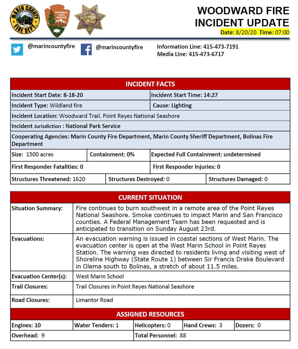 Marin County Fire tweet media