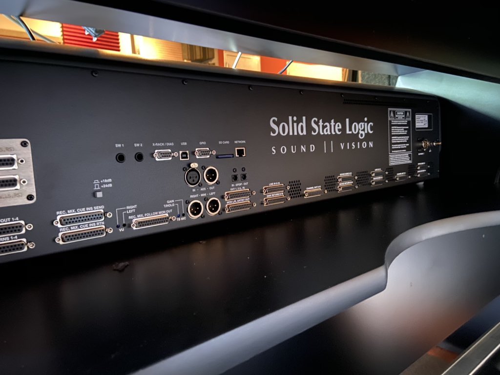 BlackMagicNYC's tweet photo. @solidstatelogic Matrix 2 installation continues here at @BlackMagicNYC Looking so sweet. #sslmatrix2 https://t.co/a8Qkr2i2eH