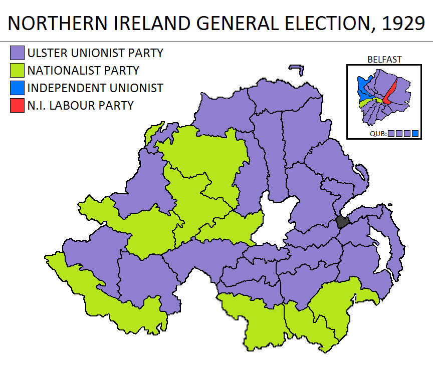 Appendix: Once NI switched from multi-seat PR-STV constituencies in 1929, it created 48 (later 52) virtually uncompetitive single-member FPTP constituencies. Often, MPs were elected unopposed. The four new ones created in 1969 were unionist safe seats.