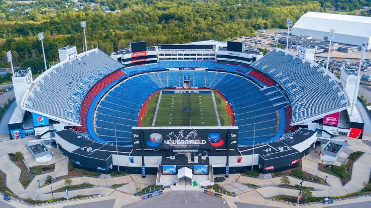SportMindNFL's tweet photo. Termino el contrato de patrocinio de New Era con los @BuffaloBills. Por lo que ahora el nombre del estadio pasa de #NewEraField a "Bills Stadium" hasta que haya un nuevo acuerdo con algún patrocinador. https://t.co/dzLuRqcGaB