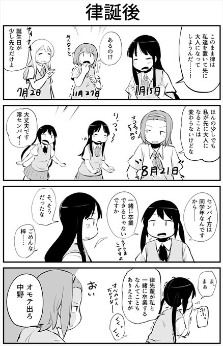 大人の階段登るりっちゃんおめでとう!#けいおん#田井中律生誕祭 