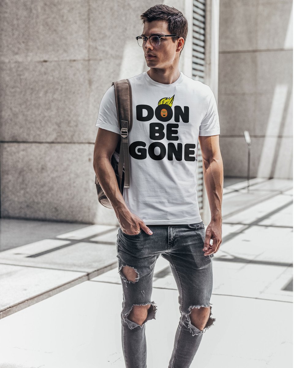 TheDonBeGone's tweet photo. Be cool. avoid the #trumpMeltdown Wear your #DonBeGone #protesttshirt 👕 with ripped jeans, glasses, and don't forget the mask! DBG protest shirts are soft, breathable and available in white, black, and hot pink. #savetheusps #trumpisajoke #VoteLikeYourLifeDependsOnIt https://t.co/yDxBPV3Pe0