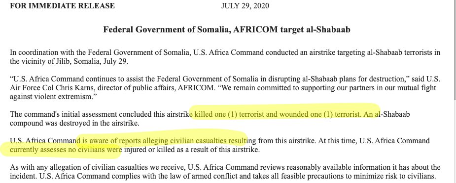 Oops I missed one: not long ago in Somalia
