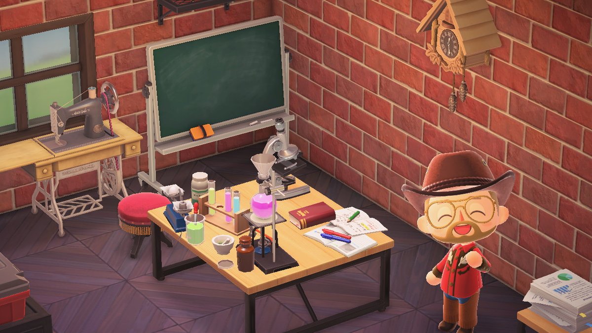 SmugMuggle_ACNH's tweet photo. House Tour! Welcome 2 my workshop! This is the first room I worked on, w/ intent to make it functional #AnimalCrossing #ACNH #NintendoSwitch https://t.co/VJSneqgzzB
