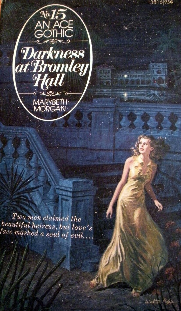 To flee or not to flee... Darkness At Bromley Hall, by Mary Beth Morgan. Ace Gothic, 1975.