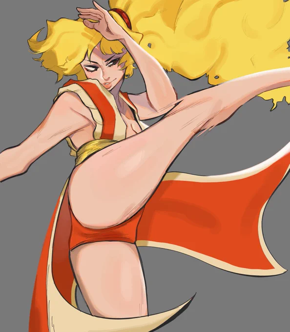 Maki from #StreetFighter collab with @TepidHands !!! He did the linework and I colored ☺️ 