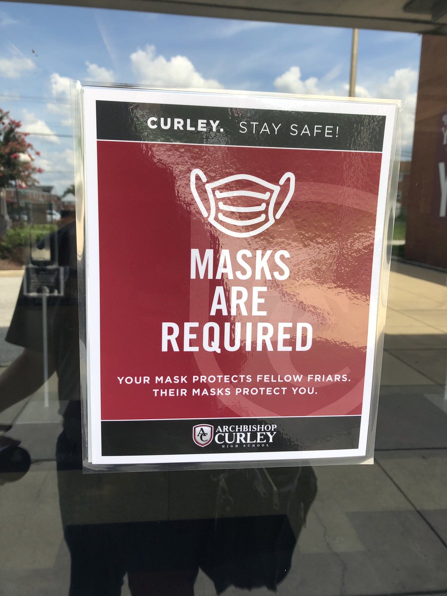 CurleyPrincipal's tweet photo. Curley’s faculty and staff was fully present today and continued to prepare for our re-opening.  We look forward to welcoming students back on campus on August 31! @CurleyHS @DeniseBall_EDU @ArchbaltSchools https://t.co/dvWAIZGx9L